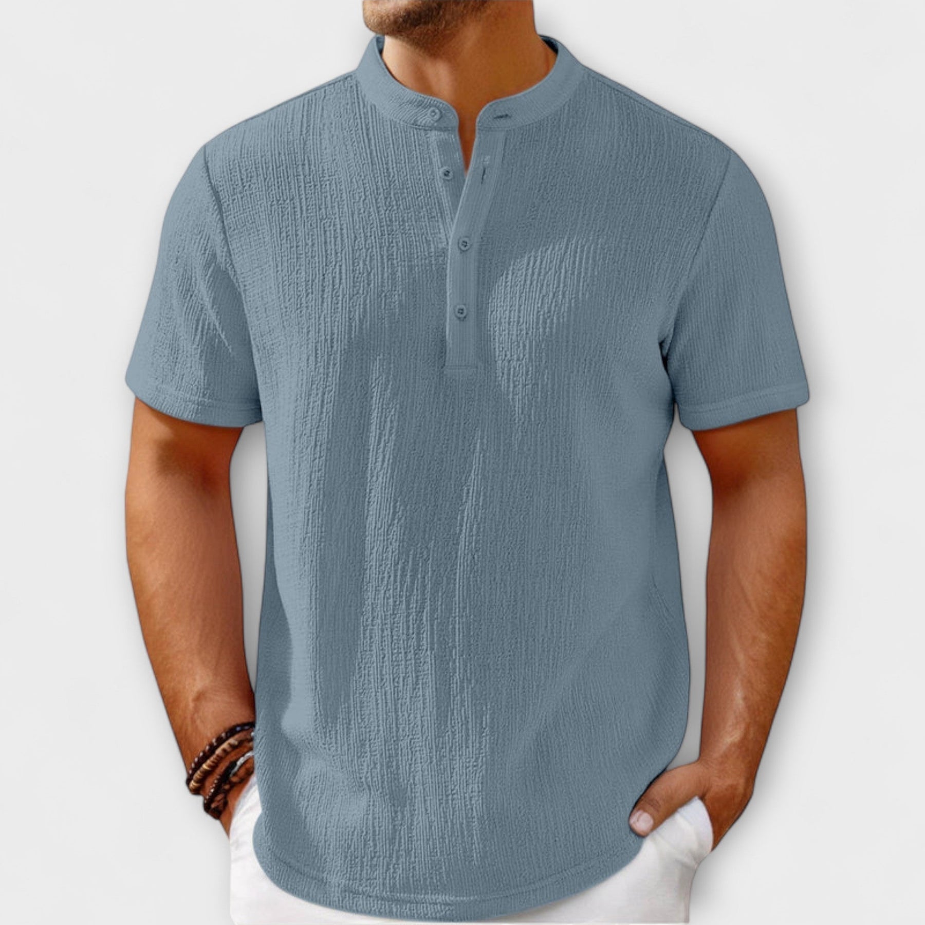 Andrew | Lightweight cotton top with coastal motif