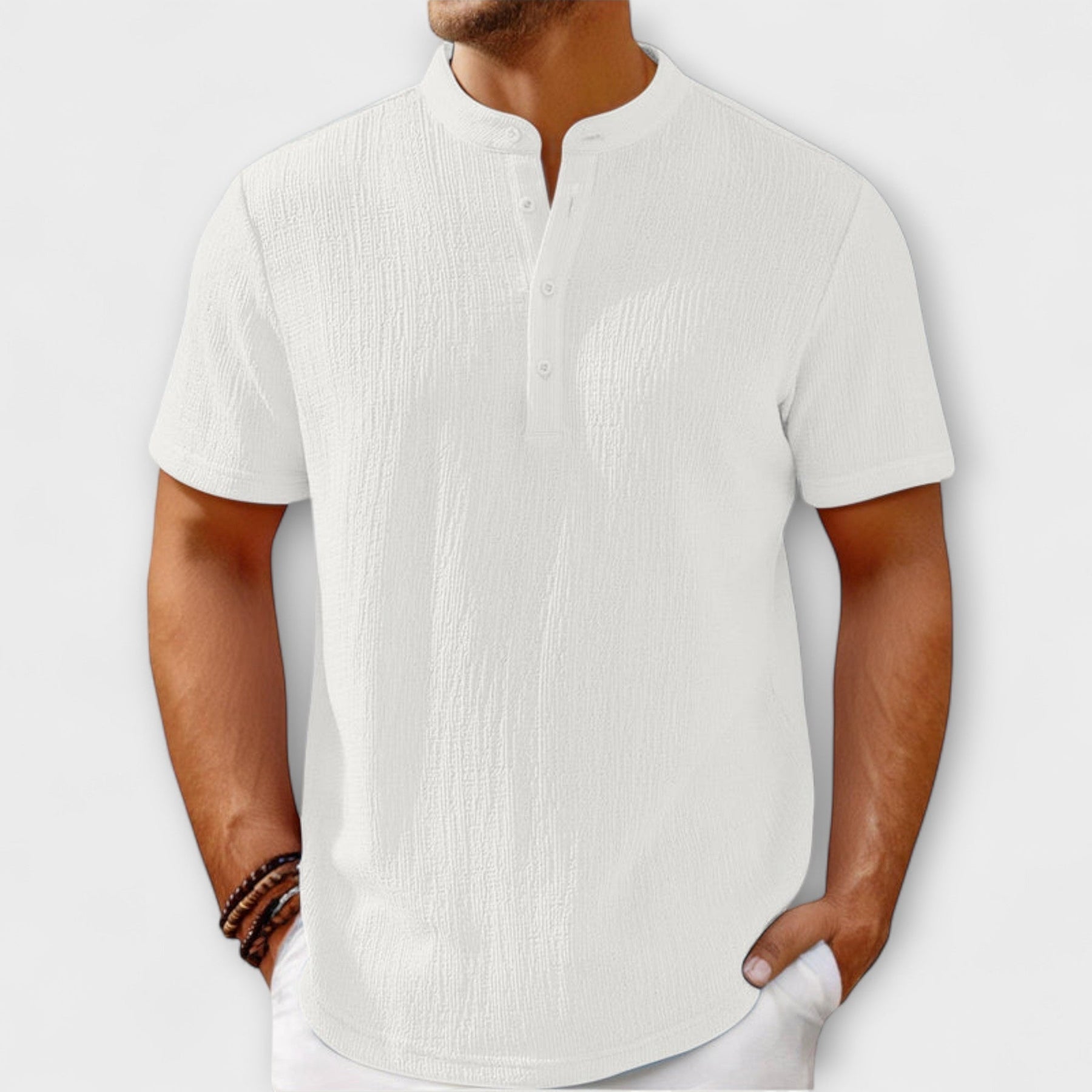 Andrew | Lightweight cotton top with coastal motif